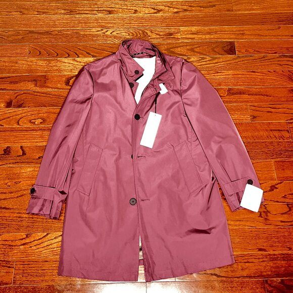 (NEW) Spring Light Overcoat (Burgundy)-Calvin Klein - Picture 1 of 1